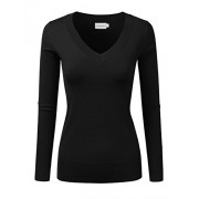 JJ Perfection Women's Simple V-Neck Pullover Soft Knit Sweater - Košulje - kratke - $17.79  ~ 113,01kn