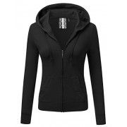 JJ Perfection Women's Slim Fit Lightweight Jersey Full Zip Hoodie Jacket - Košulje - kratke - $13.48  ~ 85,63kn