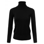 JJ Perfection Women's Stretch Knit Turtle Neck Long Sleeve Pullover Sweater - Košulje - kratke - $13.99  ~ 88,87kn