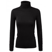 JJ Perfection Women's Stretchy Ruched Long Sleeve Turtleneck Top - Košulje - kratke - $11.99  ~ 76,17kn