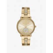 Jaryn Pave Gold-Tone Watch - Relojes - $350.00  ~ 300.61€
