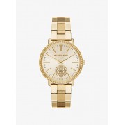 Jaryn Pave Gold-Tone Watch - Uhren - $295.00  ~ 253.37€