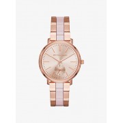Jaryn Rose Gold-Tone And Acetate Watch - Uhren - $300.00  ~ 257.67€