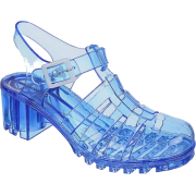 Jelly Flat Blue Sandal - Sandale - 