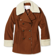 Jessica Simpson Coats Girls 7-16 Asymmetrical Zipper Chestnut - Jacket - coats - $49.50 