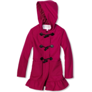 Jessica Simpson Coats Girls 7-16 Hooded Toggle Hot Pink - Jacket - coats - $39.50 