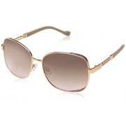 Jessica Simpson Women's J5512 Rgdnd Non-polarized Iridium Round Sunglasses, Rose Gold Nude, 65 mm - Sunglasses - $38.03 