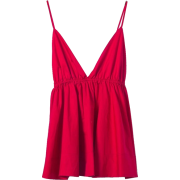 Joker Pleated Waist V-neck Halter Sling - Košulje - kratke - $25.99  ~ 165,10kn