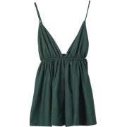 Joker Pleated Waist V-neck Halter Sling - Košulje - kratke - $25.99  ~ 165,10kn