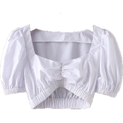 Joker Thin Frilled Decorative Blouse - Košulje - kratke - $23.99  ~ 152,40kn