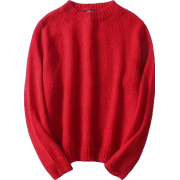 Joker knit solid color round neck long s - Bolero - $29.99 