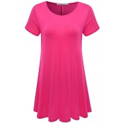 JollieLovin Women's Short Sleeve Loose Fit Flare Hem T Shirt Tunic Top - Košulje - kratke - $5.59  ~ 35,51kn