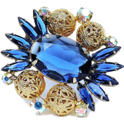 Juliana Blue Brooch - Other jewelry - $99.00  ~ 85.03€