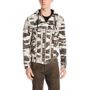 Just Cavalli Men's Camo Full Zip Hoodie Sweatshirt - Shirts - $209.99 