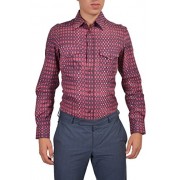 Just Cavalli Men's Multi-Color Long Sleeve Casual Shirt - Košulje - kratke - $99.99  ~ 85.88€