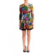 Just Cavalli Multi-Color 3/4 Sleeve Women's Sheath Dress - Dresses - $149.99 
