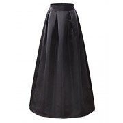 KIRA Women's Elastic High Waist A-Line Flared Maxi Skirt - Suknje - $29.99  ~ 25.76€