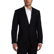 Kenneth Cole Reaction Mens Black Solid Suit Separate Coat Black - Jacket - coats - $99.99 