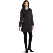 Kenneth Cole Reaction Women's Single Breasted Zip Front Coat Iron - Jacket - coats - $145.00 