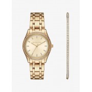Kiley Gold-Tone Watch And Bracelet Set - Zegarki - $350.00  ~ 300.61€