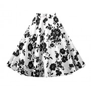 Killreal Women's Knee Length Pleated Flare Floral A Line Full Circle Vintage Skirts - Suknje - $14.99  ~ 12.87€