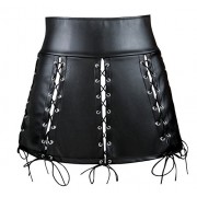 Killreal Women's Punk Rock Faux Leather Bodycon Short Skirt - Suknje - $15.99  ~ 13.73€