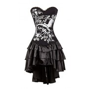 Killreal Women's Steampunk Gothic Corset Dress Halloween Costume - Underwear - $35.99 