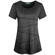 Kimmery Women's Short Sleeve Yoga Tops Activewear Running Workout T-Shirt - Camisas - $49.99  ~ 42.94€