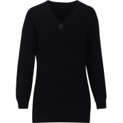 Knit bottoming shirt V-neck solid color - Jerseys - $29.99  ~ 25.76€