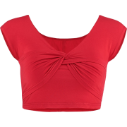 Knotted T-shirt short-sleeved top - Košulje - kratke - $15.99  ~ 101,58kn