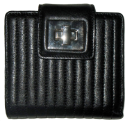Kooba Small Turnlock Wallet Black - Wallets - $185.00  ~ £140.60