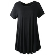 LARACE Women Short Sleeves Flare Tunic Tops for Leggings Flowy Shirt - Košulje - kratke - $5.99  ~ 38,05kn