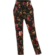 LE3NO Floral Print Pants - Капри - 