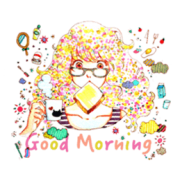 LINE Stickers - Lutella (Colorful Girl) - イラスト - $0.99  ~ ¥111