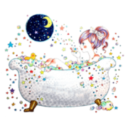 LINE Stickers - Lutella (Colorful Girl) - イラスト - $0.99  ~ ¥111