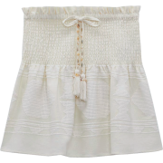 LINEN BLEND SHORT SKIRT - Skirts - $49.90 