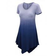 LL Womens Short Sleeve All Over Tie-Dye Ombre Tunic Shirt - Made in USA - Košulje - kratke - $25.64  ~ 162,88kn