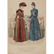 La Mode Illustrée 1889 fashion plate - Ilustrationen - 