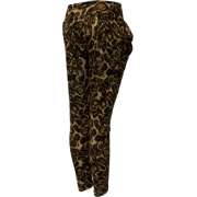 Ladies Brown Animal Print Pocket Leggings - Tajice - $17.00  ~ 14.60€