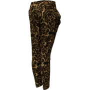 Ladies Brown Animal Print Pocket Leggings - Leggings - $17.00 