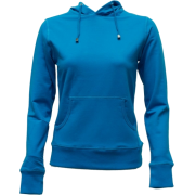 Ladies Turquoise Classic Center Pocket Hoody - Long sleeves t-shirts - $17.90 