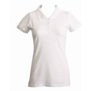 Ladies White Polo Pique 3 Button Shirt - Košulje - kratke - $9.95  ~ 63,21kn