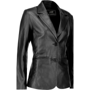 Lambskin leather black - Jaquetas e casacos - $151.99  ~ 130.54€