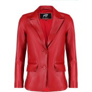Lambskin leather red - Jacket - coats - $151.99 