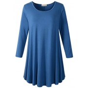 Larace Women 3/4 Sleeve Tunic Top Loose Fit Flare T-Shirt - Košulje - kratke - $5.99  ~ 38,05kn