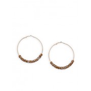 Large Rhinestone Wrapped Hoop Earrings - Uhani - $2.99  ~ 2.57€
