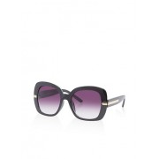 Large Square Metallic Detail Sunglasses - Sunglasses - $4.99 