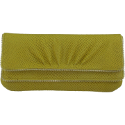 Lauren Merkin Allie Women's Black Yellow Fashion Clutch Bag - Bolsas com uma fivela - $240.00  ~ 206.13€