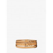 Layered Leather Belt - Belt - $590.00 