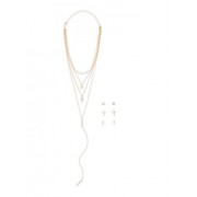 Layered Choker Necklace with Earrings Set - Uhani - $6.99  ~ 6.00€